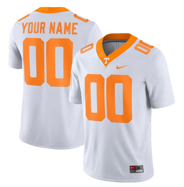 Men's Tennessee Volunteers ACTIVE PLAYER Custom White Stitched Game Jersey